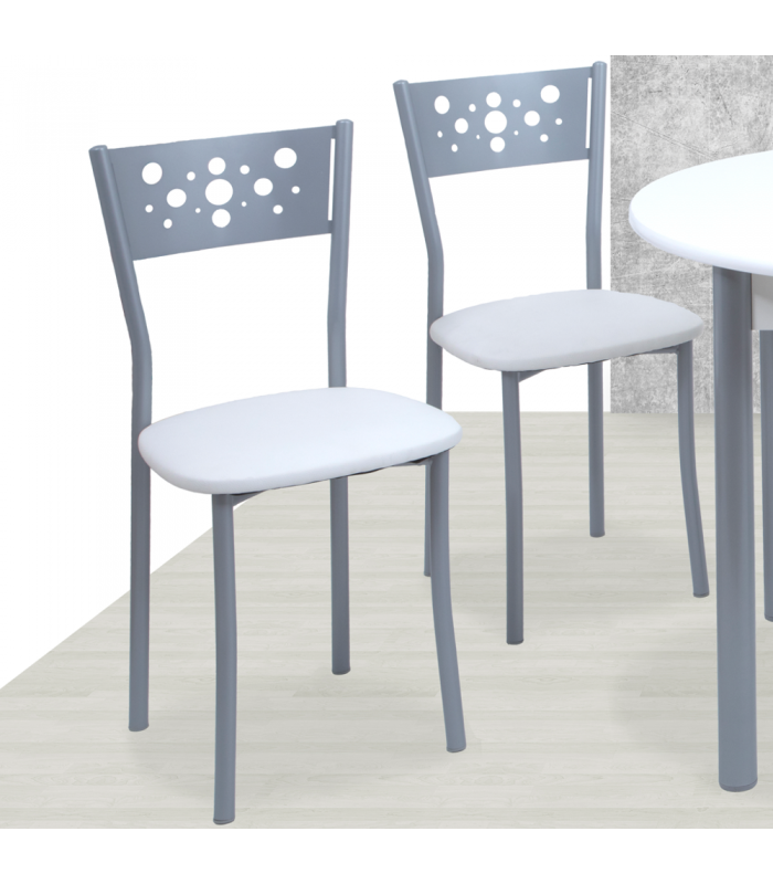 Conjunto de 2 sillas Juan Reig 09 Juan Reig Polipiel Eco Amarillo